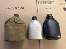 Vintage Military Canteen Lot Of 3 US GP & FCO 1944 1980 Japan picture