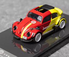 BN INSPIRE 1:64 Red Yellow VW RWB Beetle Sports Model Diecast Metal Car picture
