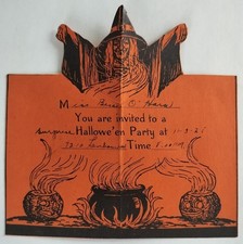 Vintage 1920's Halloween Pop Up Invitation  picture