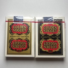 Vintage Golden Nugget Unopened Casino Playing Cards Las Vegas Sealed 2 Decks picture