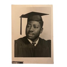 1965 Vintage Photo African American Graduation Portrait DeWitt Clinton HS NYC picture