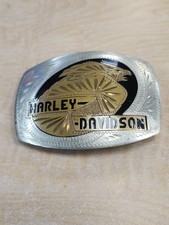 Johnson & Held Harley Davidson Eagle Belt Buckle Handmade ~ RARE picture