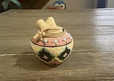 Vintage 1990s Southwestern Style Figurines & Trinket Box Lot 5pc Resin picture