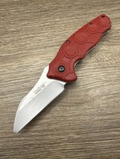 Kershaw 1820RD Needs Work Ken Onion Red Folding Knife USA Broken Tip picture