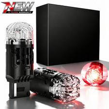 2X 7443 7440 7441 7444 T20 Red LED Light Bulbs For Turn Signal Light picture