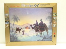 2013 Mr. Christmas QVC Illuminart Christmas 'Away In A Manger' Canvas Art 🐫 ✨ picture