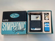 Vintage 1960’s APOLLO SYMPHONIC S-62 Transistor Radio W/ Box & Earphone picture
