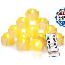 12-Pack Homemory Remote Flameless LED Tea Light Candles, 400+Hrs picture
