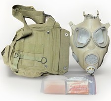 Vintage 1978 Czech M10M Military Gas Mask Cold War Era Czechoslovakia Brown picture