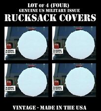 LOT of 4 COVER FIELD PACK ALICE LC-1 LC-2 RUCKSACK WHITE US MILITARY SPARE TIRE picture
