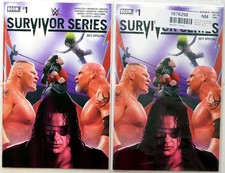 WWE Survivor Series Special Lot 2 #1 x2 2017 Boom Brock Lesnar Goldberg Comics picture
