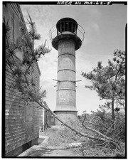 Photo:Monomoy Point Light Station Chatham MA 1900s Lighthouse Tower picture