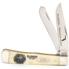 CASE XX KNIVES FLORIDA - SUNSHINE STATE - NATURAL BONE TRAPPER 6254 SS (91445FL) picture
