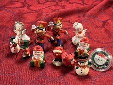 Vintage Mixed Lot Of 12 Holiday Christmas Miniature Figurines No Box’s -- picture