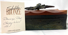 EXTREMELY RARE 1990s SHATSBY Signed Bronze Box - EXCELLENT CONDITION  picture