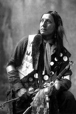 1899 Chief Left Hand Bear PHOTO Oglala Lakota Sioux Native American Indian picture
