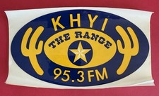KHYI 95.3 FM THE RANGE STICKER - Vintage DFW Alternative Country Music Daily picture