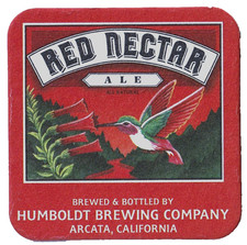 Humboldt Brewing Co Red Nectar Ale  Beer Coaster Arcata CA picture