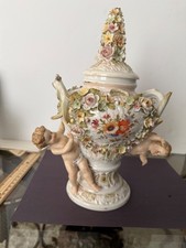 vintage German porcelain potpourri Urn picture