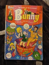 BUNNY #8 Giant, Queen of the In-Crowd Teen, Harvey Comics 1969 good girl art picture