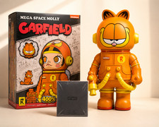 POP MART MEGA Space Molly Garfield 400% B Version Kenny Wong Figure Authentic picture