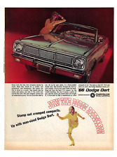 Dodge Dart GT Print Ad Car Advertising Convertible Muscle Car Auto Vintage 1965 picture