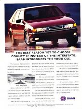 1992 1993 SAAB 9000CSE - Original Advertisement Print Art Car Ad J643 picture