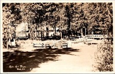 K13/ Bend Oregon RPPC Postcard c1930s Park Scene Bridge  394 picture