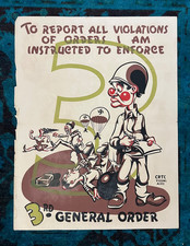 WWII WW2 Original War Poster General Order Army Military Visual Aid Paratrooper picture