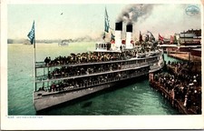 Postcard Passenger Boat Off For A River Trip picture