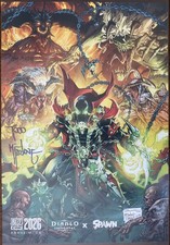 BlizzCon 2026 Diablo Immortal x Spawn Poster Signed by Todd McFarlane 1 of 100 picture