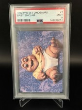 Baby Sinclair - 1992 Pro Set Dinosaurs #7 PSA 9 Mint picture