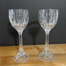 2 Mikasa “Park Lane” Crystal Glass Wine Glasses  picture