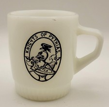 Vintage Knights of Pythias Fire King Mug picture
