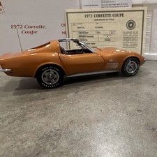 Danbury Mint 1972 Corvette Coupe T-Tops Ontario Orange, 1:24 Scale Rare picture