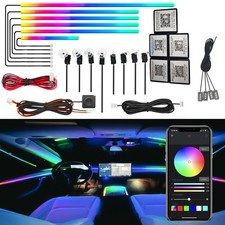 Dreamcolor Acrylic Interior Car LED Strip Light, RGB 18 in 1 Fiber Optic Ambient picture