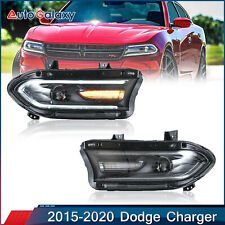 2PCS LED Dual Beam Projector Headlights For 2015-2020 Dodge Charger SRT GT SXT picture