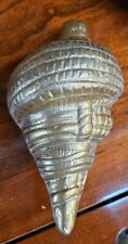 Heavy Cast Aluminum Seashell Sea Shell Art Paper Weight Painted Gilt picture