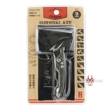 SENKICHI Survival Axe 9-in-1 Multi Tool Hammer Knife Saw Camping Outdoor Japan picture