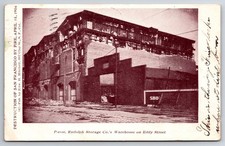 San Francisco Earthquake Fire Eddy St Warehouse- 1906 Posted udb Postcard picture