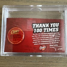 Raising Cane’s 100 Restaurant 2011 Pin Rare Employee picture