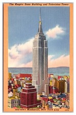 Mid-Town Manhattan New York City New York The Empire State Building & TV Tower picture