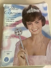 1965 MISS AMERICA Beauty Pageant Program-DEBORAH BRYANT Crowned-RARE FN picture