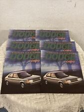 (6) NOS 1984 Dodge Omni Advertising Manuals Lot *RARE* picture