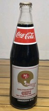 1984 San Francisco 49ers World Champions Coca Cola Commemorative Bottle Unopened picture