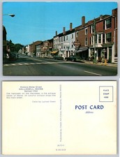 Historic Water Street Hallowell Maine Postcard picture