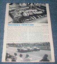 1961 Triumph Twin-Cam Engine Info Article 