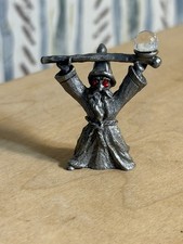 Spoontiques Vintage 1988 Pewter Wizard w/ Crystal Staff picture