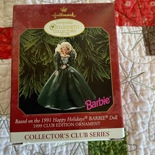 1999 HALLMARK KEEPSAKE CHRISTMAS ORNAMENT - 1991 HAPPY HOLIDAYS CLUB EDITION picture