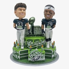 Saquon Barkley Cooper DeJean Philadelphia Eagles Super Bowl Birthday Bobblehead picture